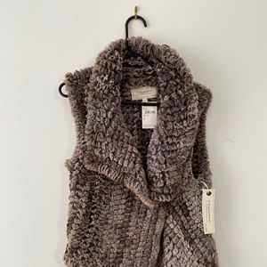 Beautiful faux Chinchilla Vest